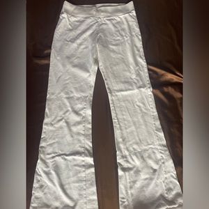 Cream flair pants in size small. Stretchy waistband and thick material.